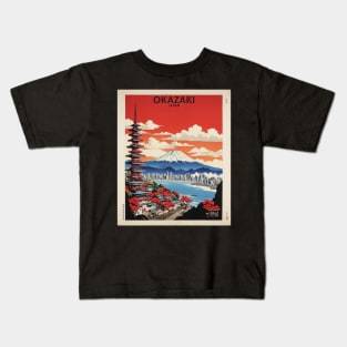 Okazaki Japan Vintage Poster Tourism Kids T-Shirt